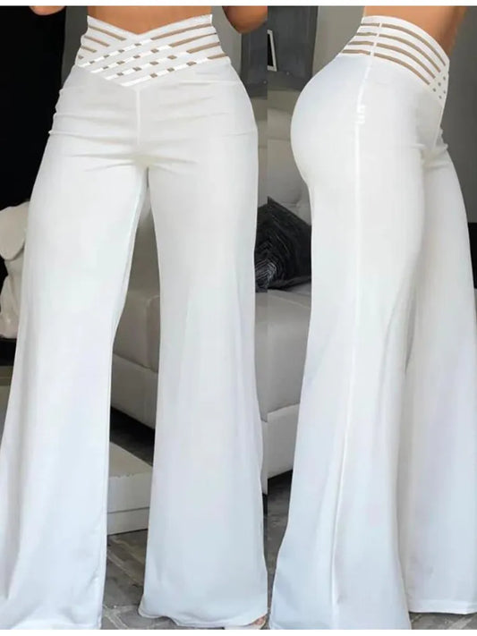 Elegant High Waist Trousers