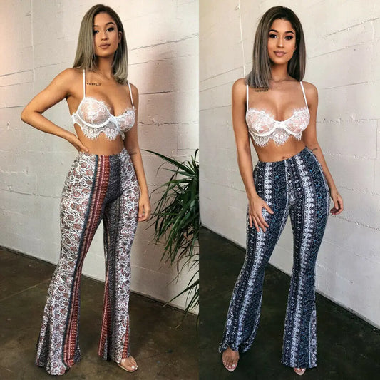 Women Boho Retro Trousers