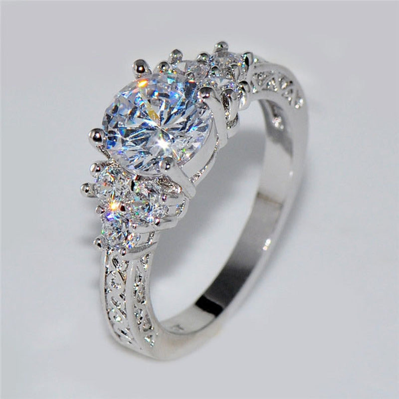 Zircon Stones Engagement Ring