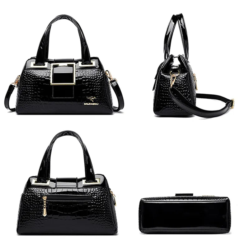 Crocodile Pattern Leather Bags