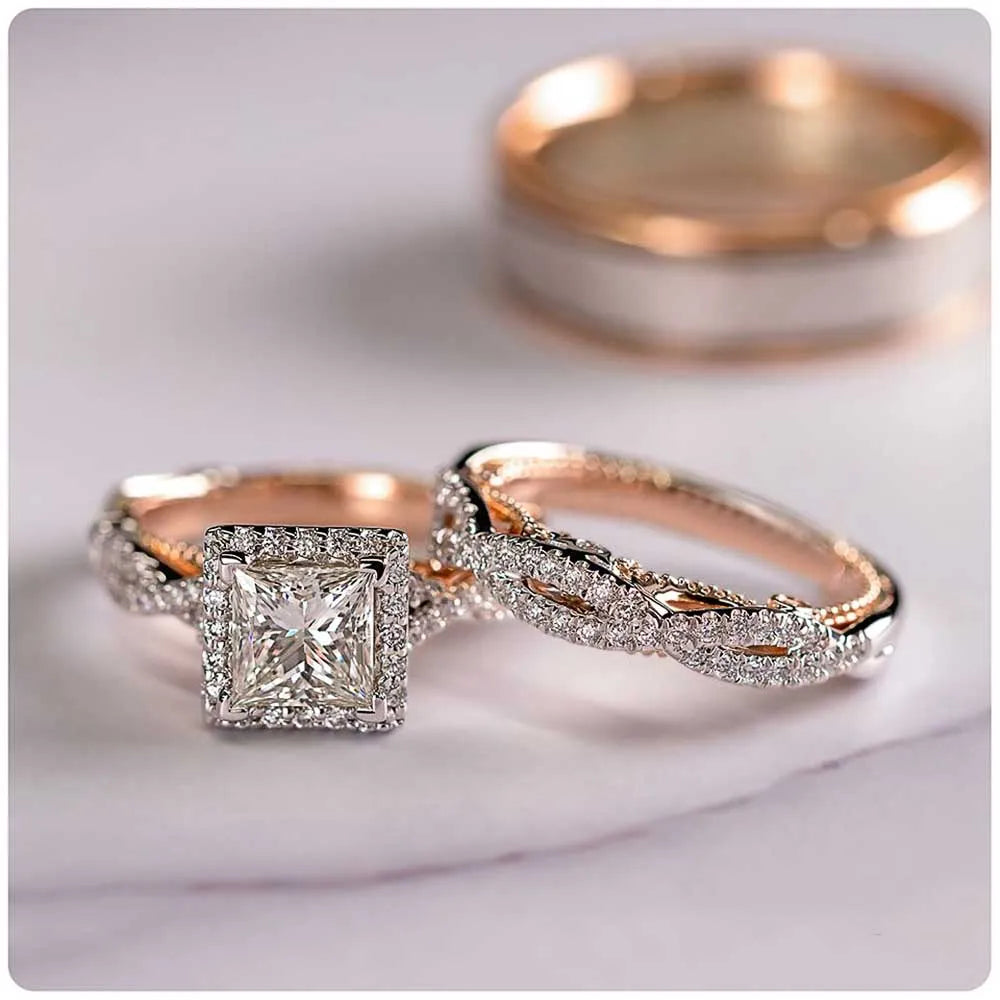 Cubic Zircon Set Rings