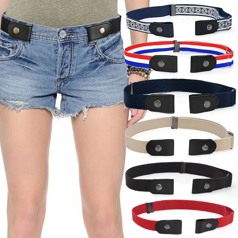 New Unisex Buckle-Free Elastic Belt