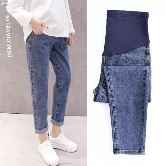 Pregnancy Abdominal Denim Jeans