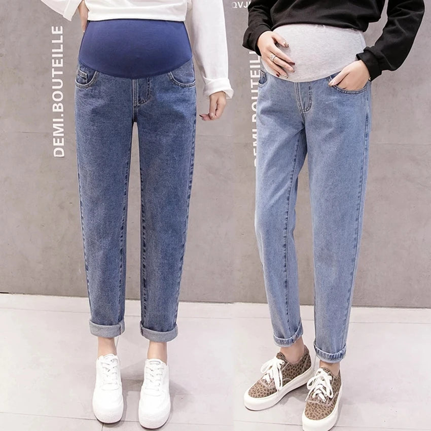 Pregnancy Abdominal Denim Jeans