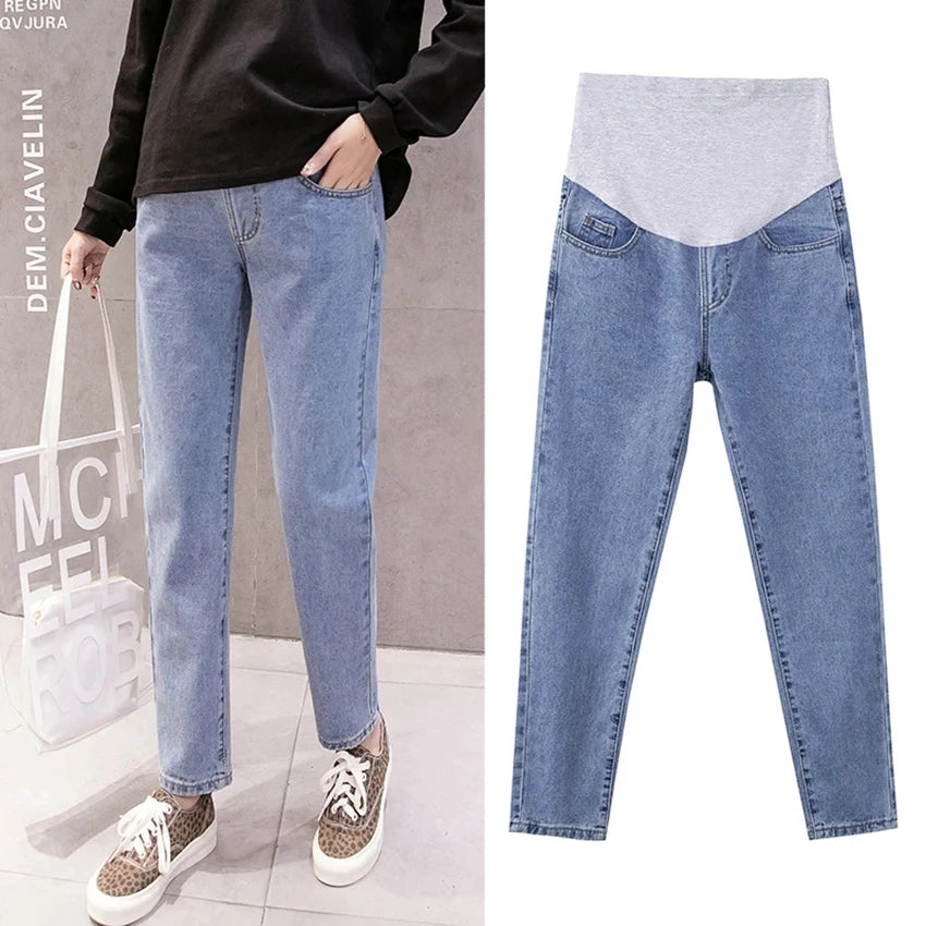 Pregnancy Abdominal Denim Jeans