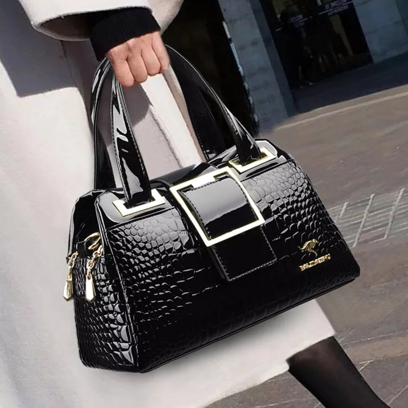 Crocodile Pattern Leather Bags