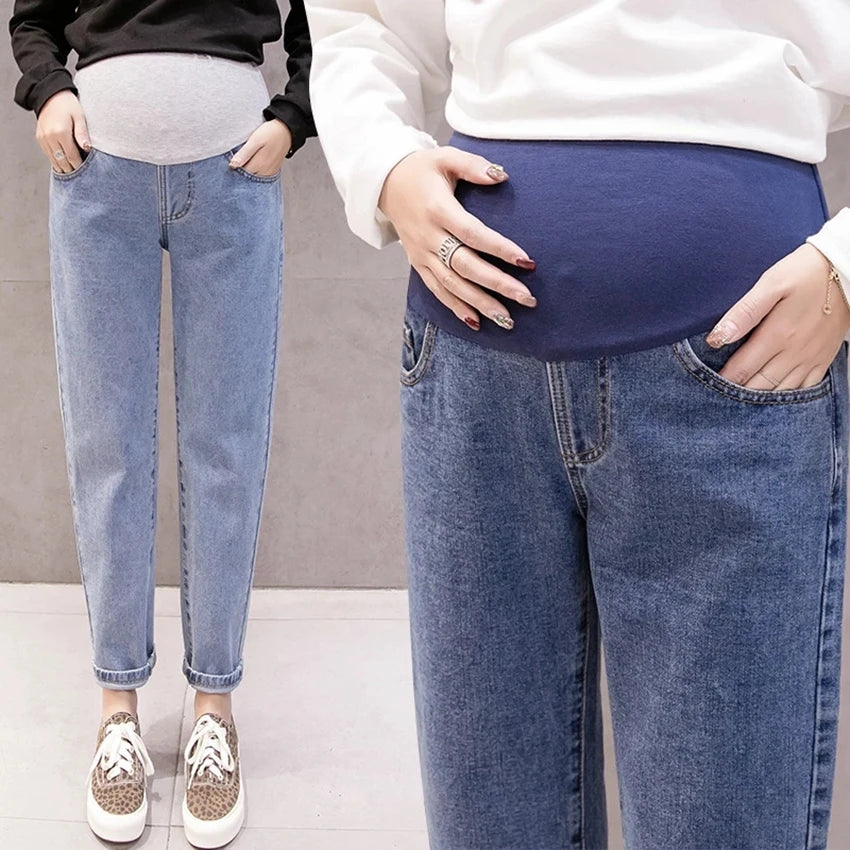 Pregnancy Abdominal Denim Jeans