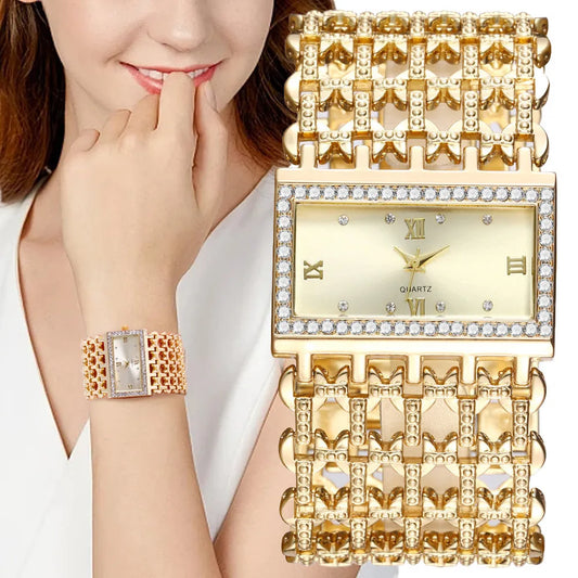 Square Diamond Quartz Watches