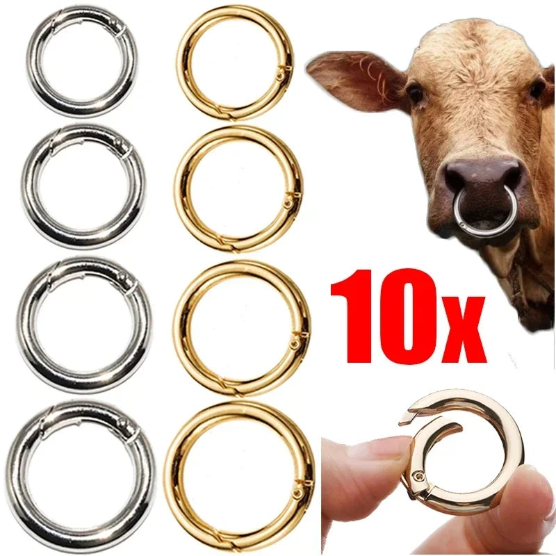 O Round Bag Buckle Metal Clasps