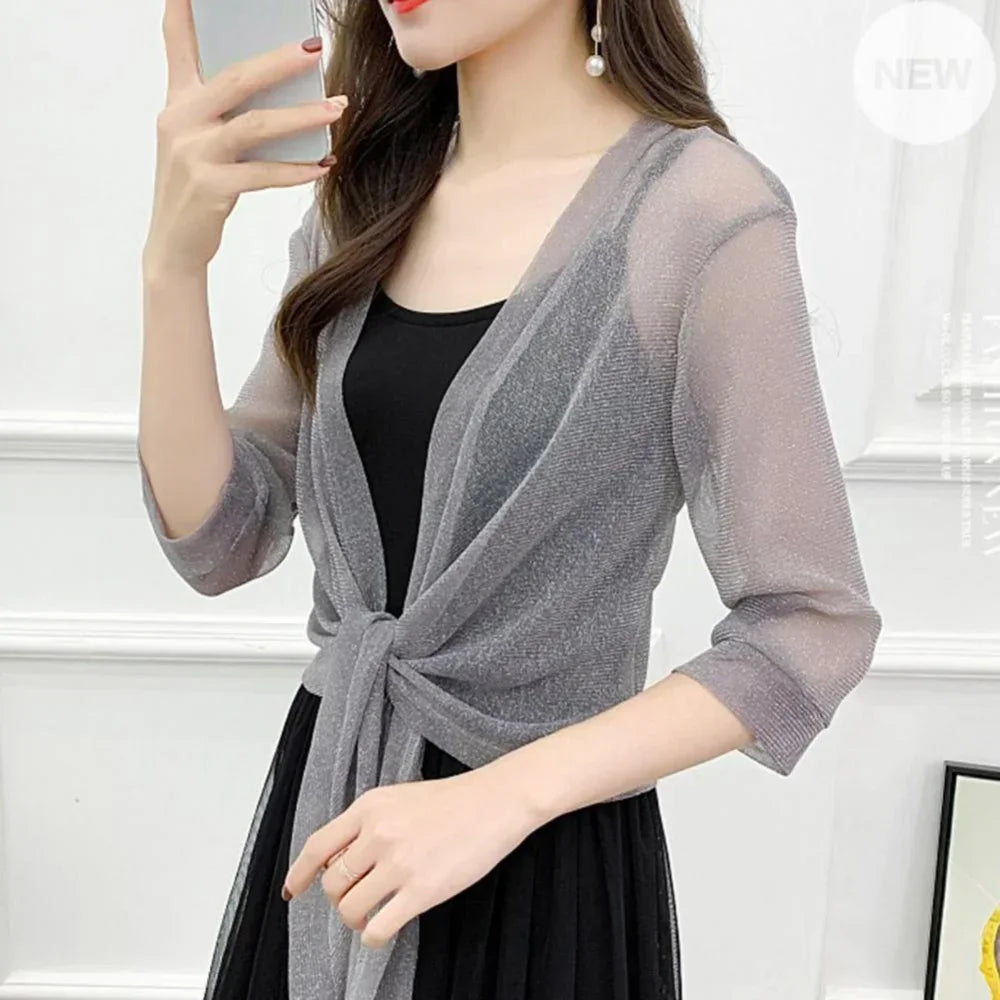 Summer Cardigan Sexy Thin  Short Coat