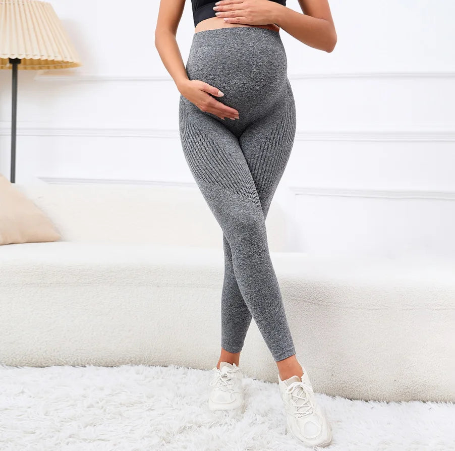 Elastic High Waist Maternity Leggings Skinny