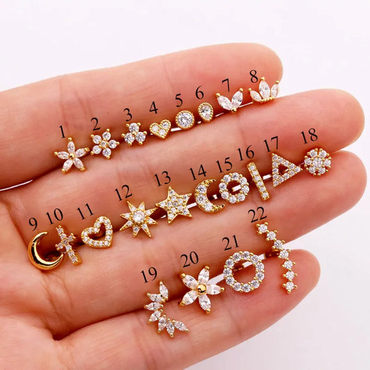 Mini Zircon Earring 1pcs