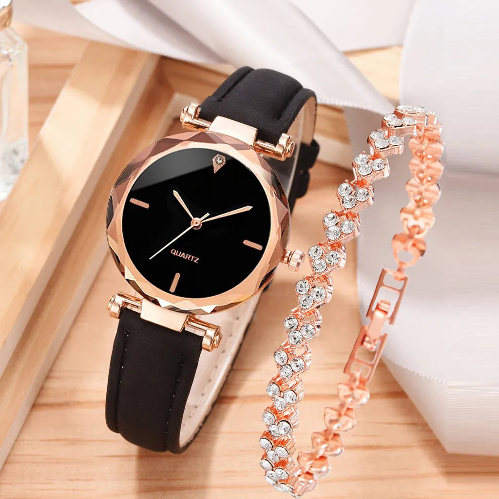 2pcs Luxury Fashion Watch