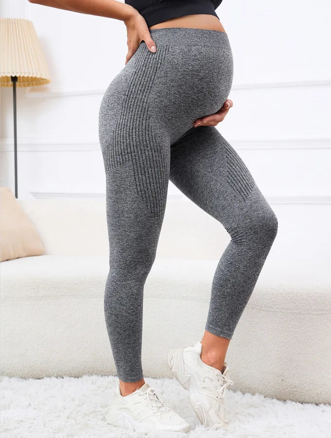 Elastic High Waist Maternity Leggings Skinny