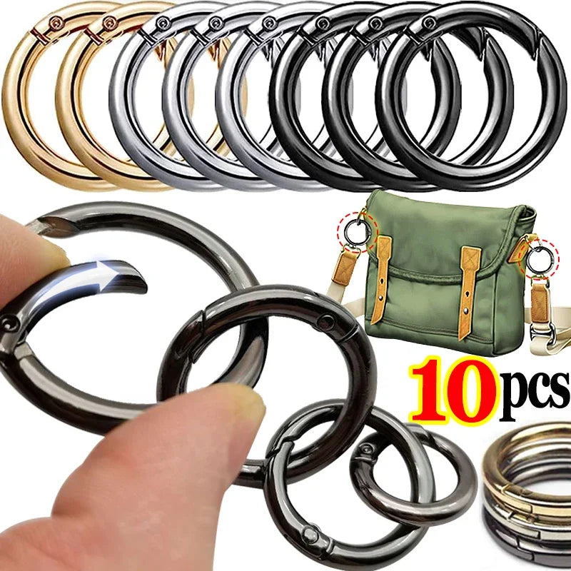 O Round Bag Buckle Metal Clasps