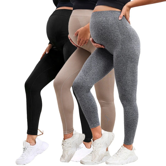 Elastic High Waist Maternity Leggings Skinny