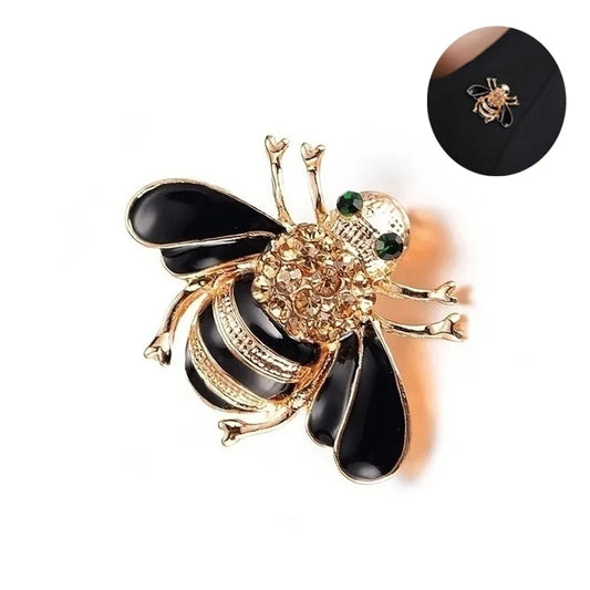 Crystal Bee Brooch Fashion Badge