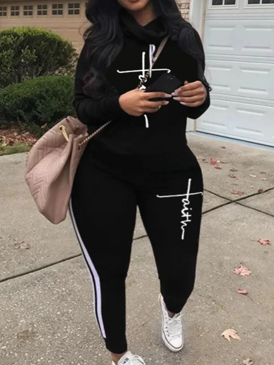 Plus Size Women Tracksuit