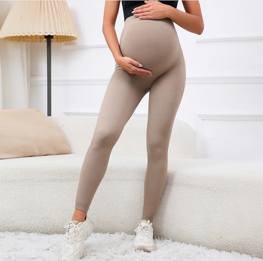 Elastic High Waist Maternity Leggings Skinny