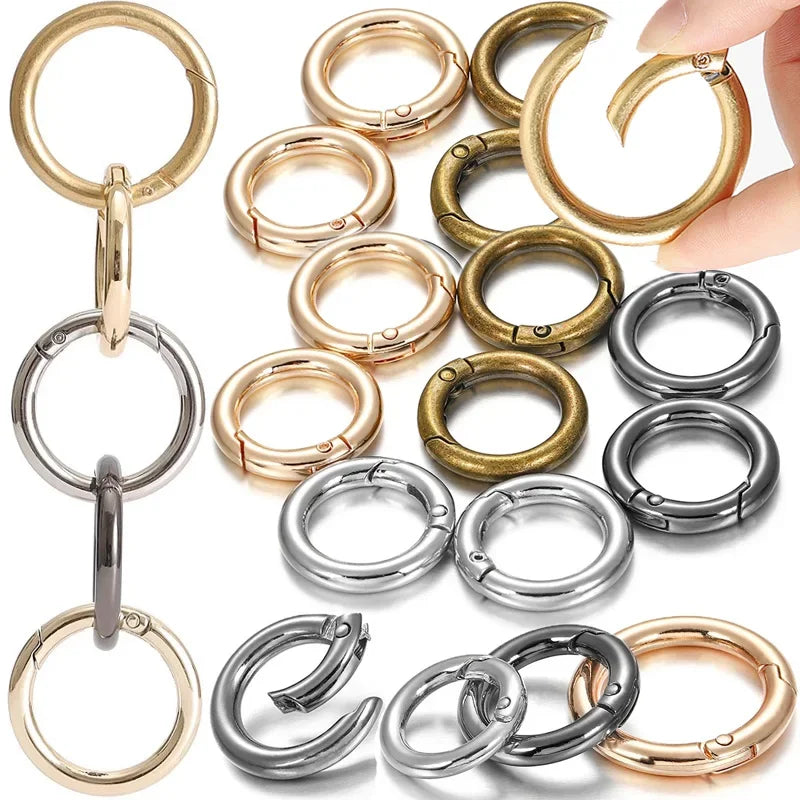 O Round Bag Buckle Metal Clasps